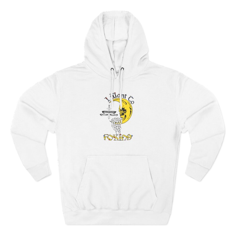 Foxing Draw Down Three-Panel Fleece Hoodie
