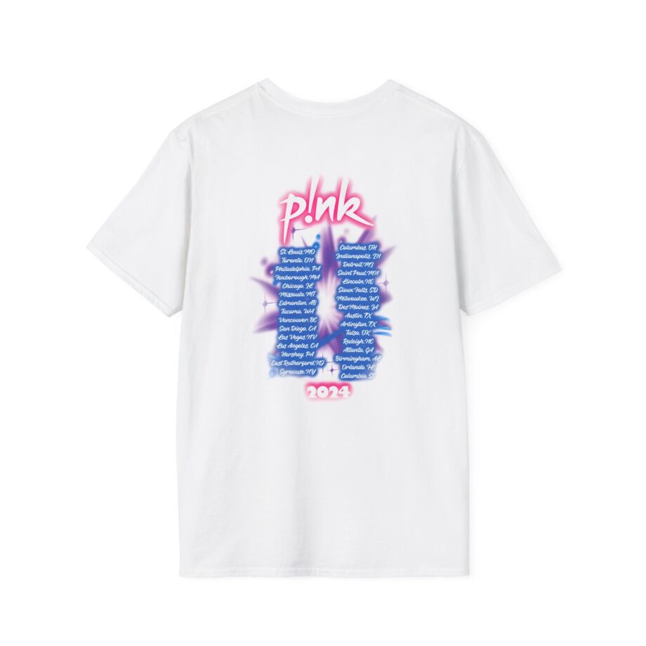 Pink Airbrushed 2024 Unisex Softstyle T-Shirt