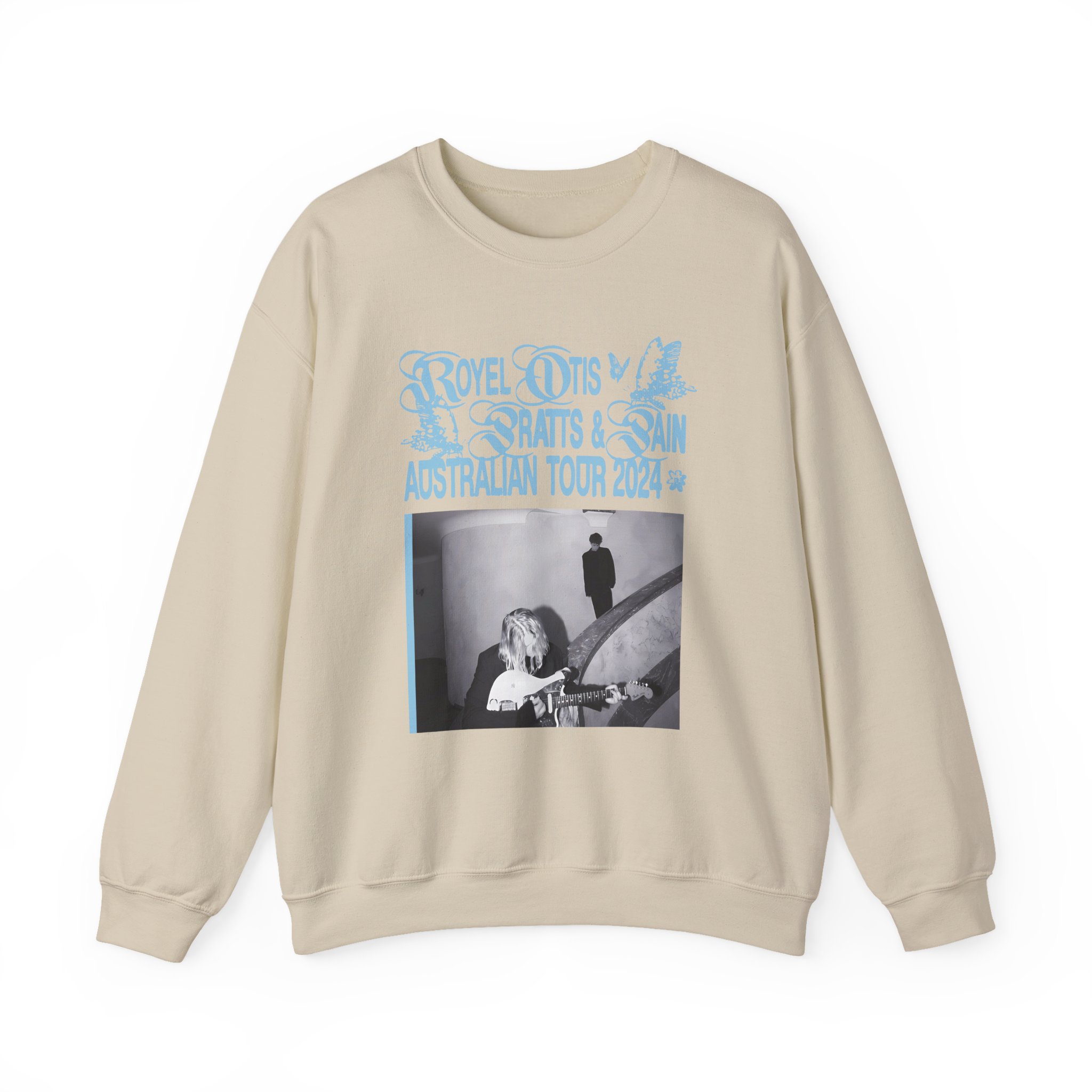 Royel Otis Band Pratts and Pain Australian Tour 2024  Unisex Heavy Blendâ„¢ Crewneck Sweatshirt