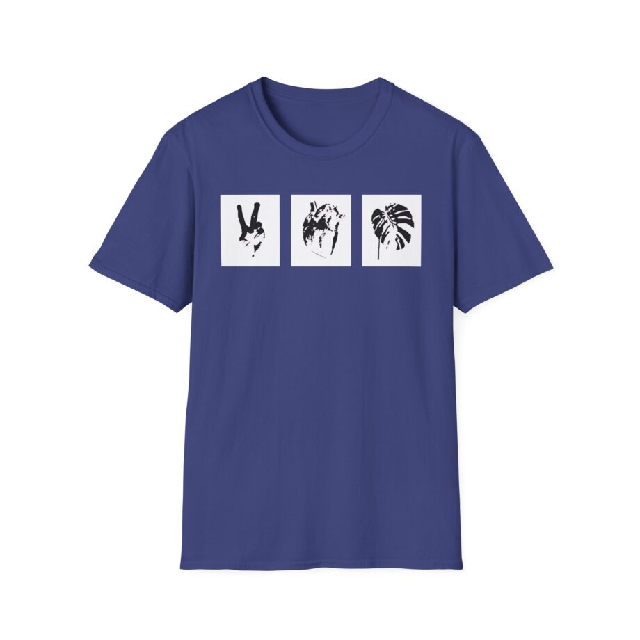 Mumbo Jumbo Peace, Love and Heavy Metal Unisex Softstyle T-Shirt