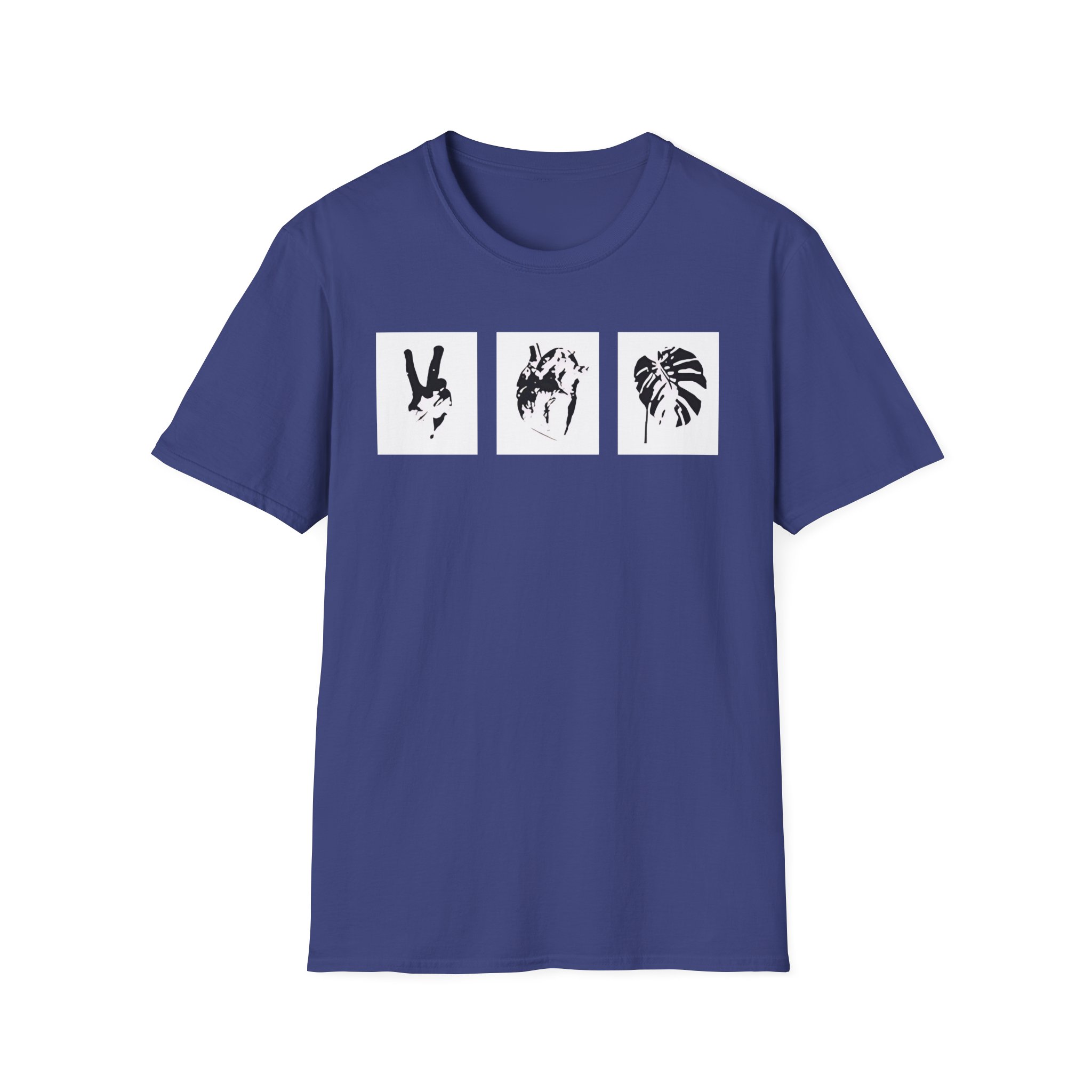 Mumbo Jumbo Peace, Love and Heavy Metal Unisex Softstyle T-Shirt