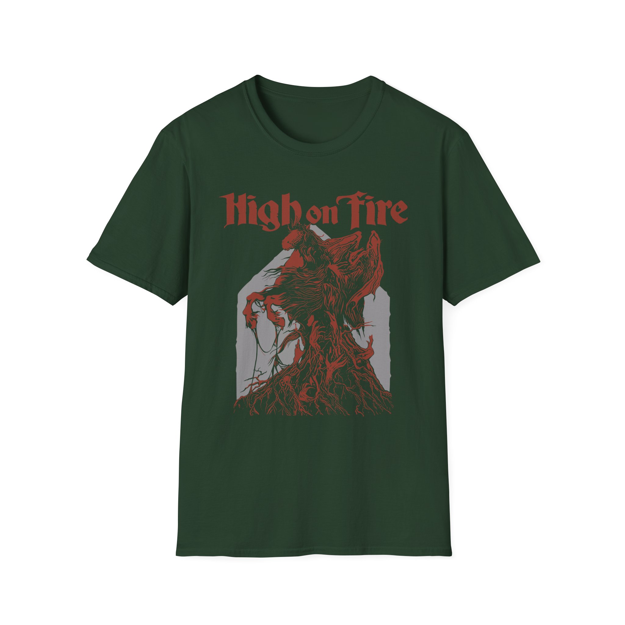 High on Fire Dark Horse Unisex Softstyle T-Shirt