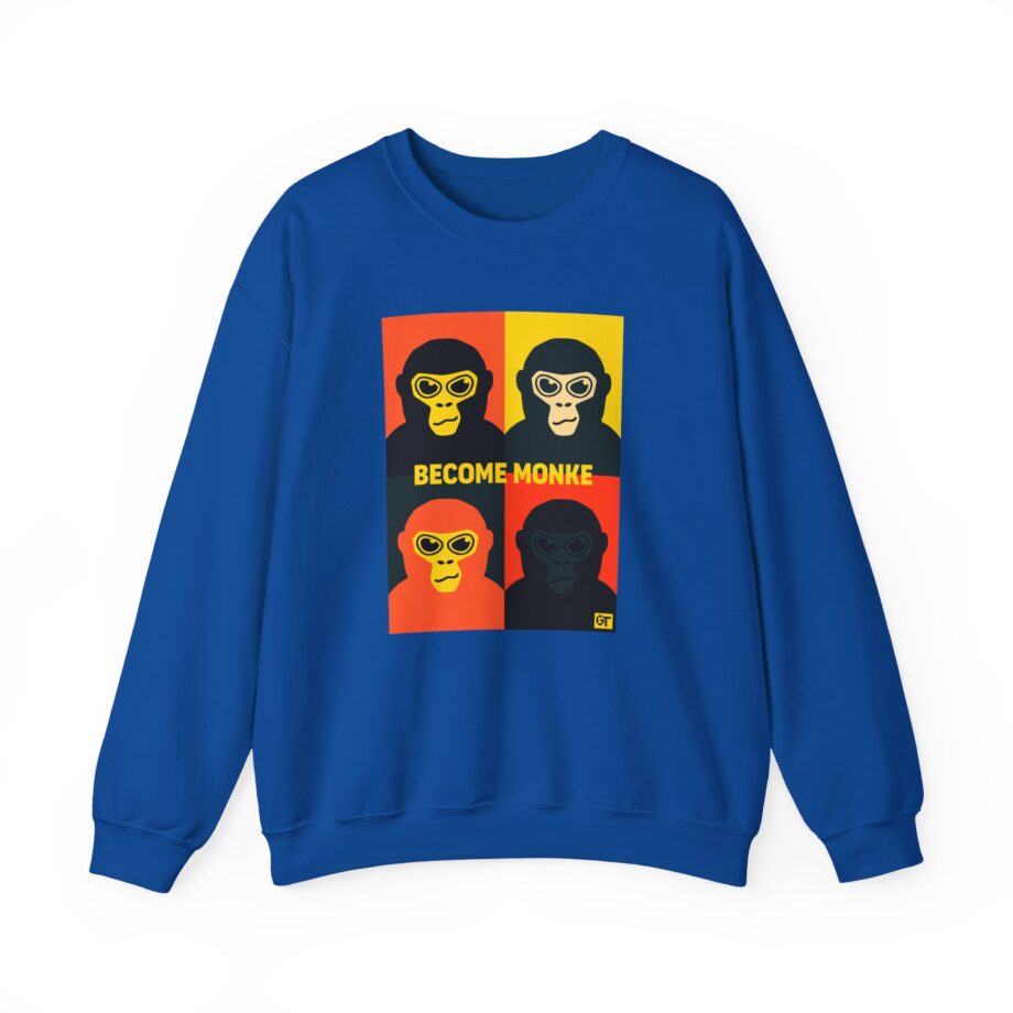 Gorilla Tag Become Monke Unisex Heavy Blend™ Crewneck Sweatshirt