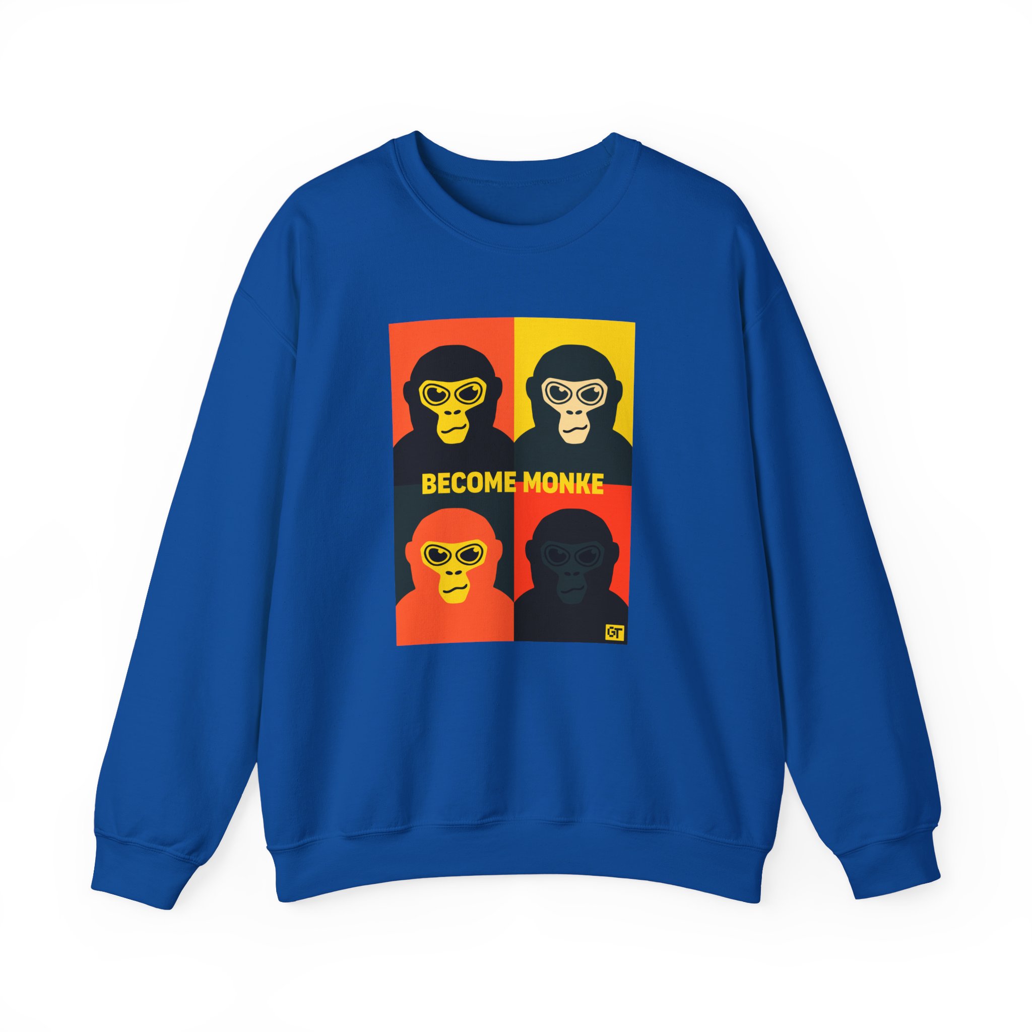 Gorilla Tag Become Monke Unisex Heavy Blendâ„¢ Crewneck Sweatshirt