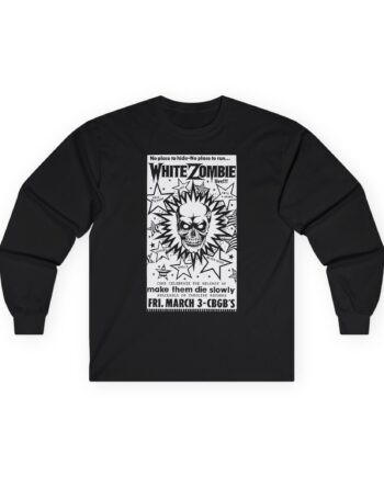 White Zombie Cbgb Poster Unisex Ultra Cotton Long Sleeve Tee