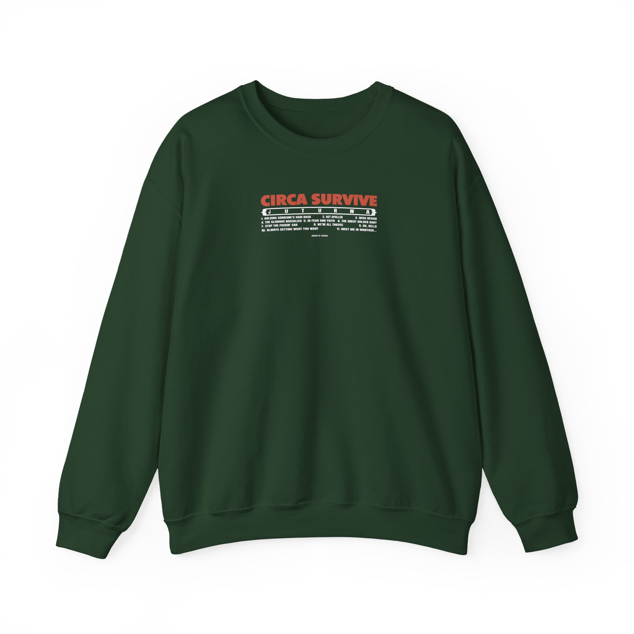 Circa Survive Juturna Tracklist Unisex Heavy Blendâ„¢ Crewneck Sweatshirt