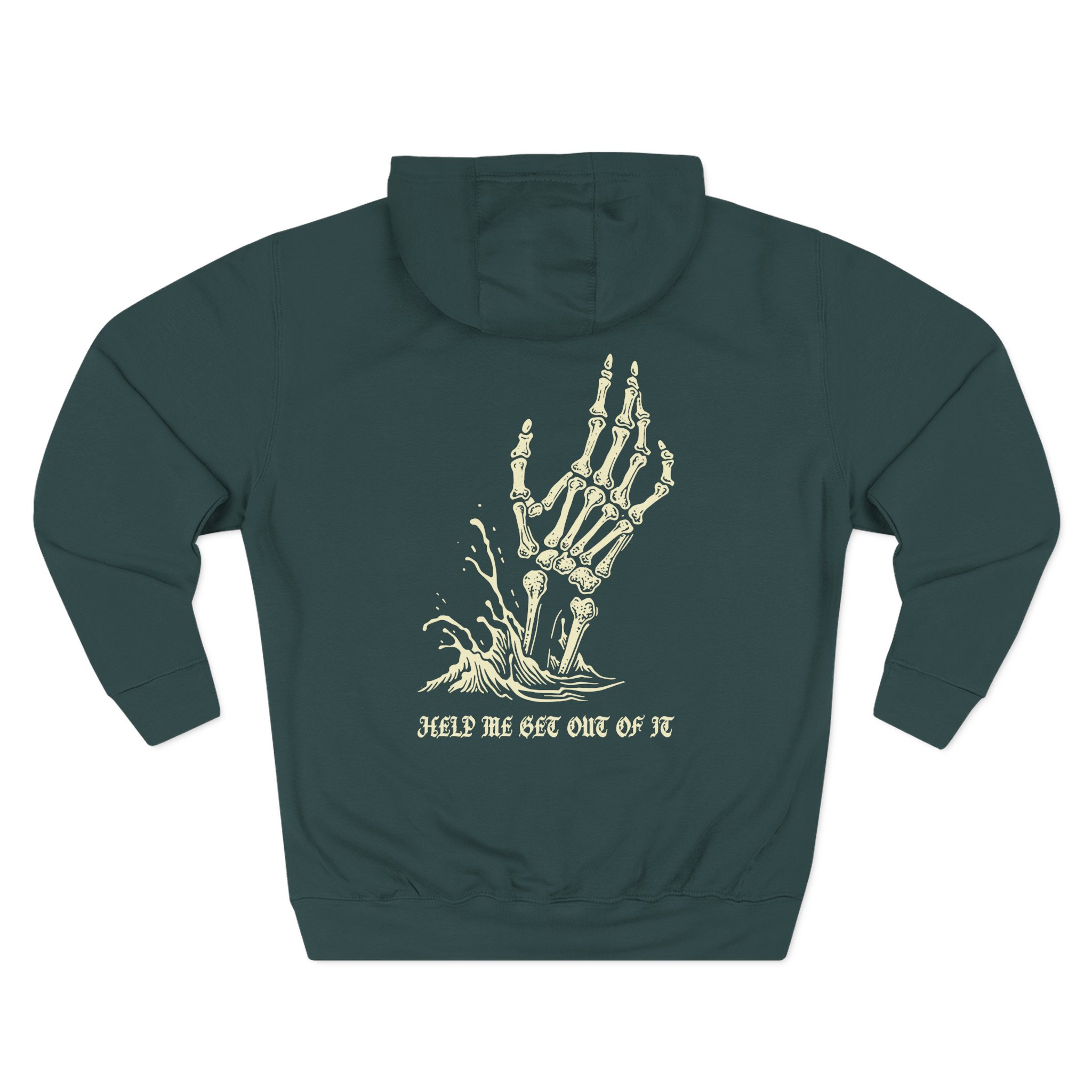 Paleface Help Me Get Out of It  Three-Panel Fleece Hoodie