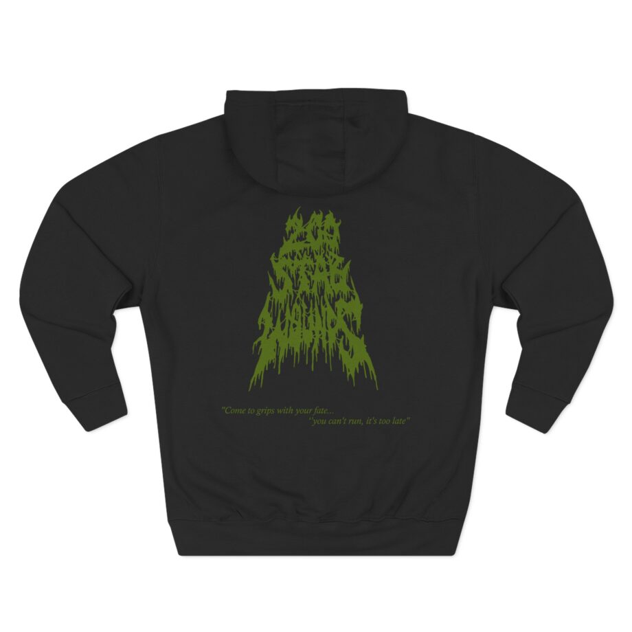 200 Stab Wounds Spider Skull Three-Panel Fleece Hoodie