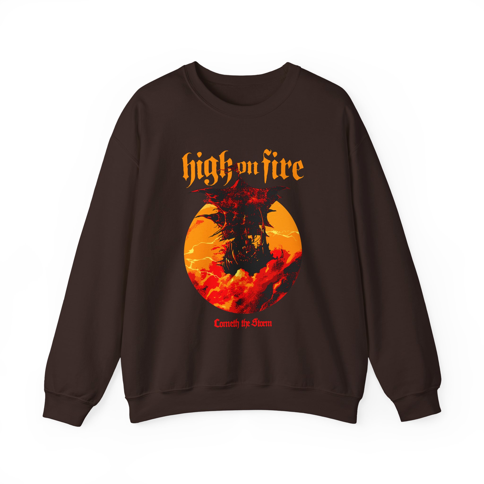 High on Fire Cometh the Storm Unisex Heavy Blendâ„¢ Crewneck Sweatshirt