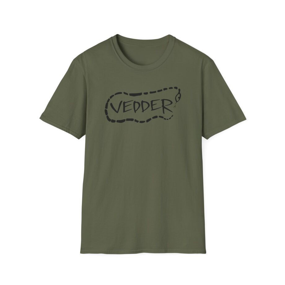 Eddie Vedder Stencil Snake Unisex Softstyle T-Shirt