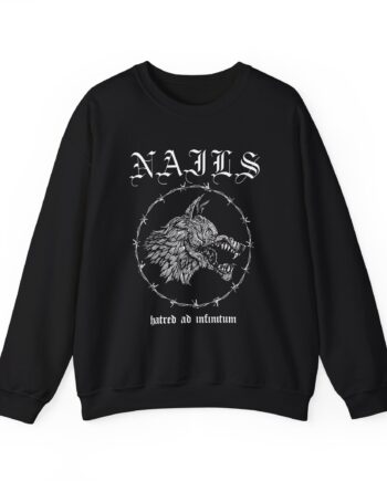 Nails Hatred Dog Unisex Heavy Blend™ Crewneck Sweatshirt