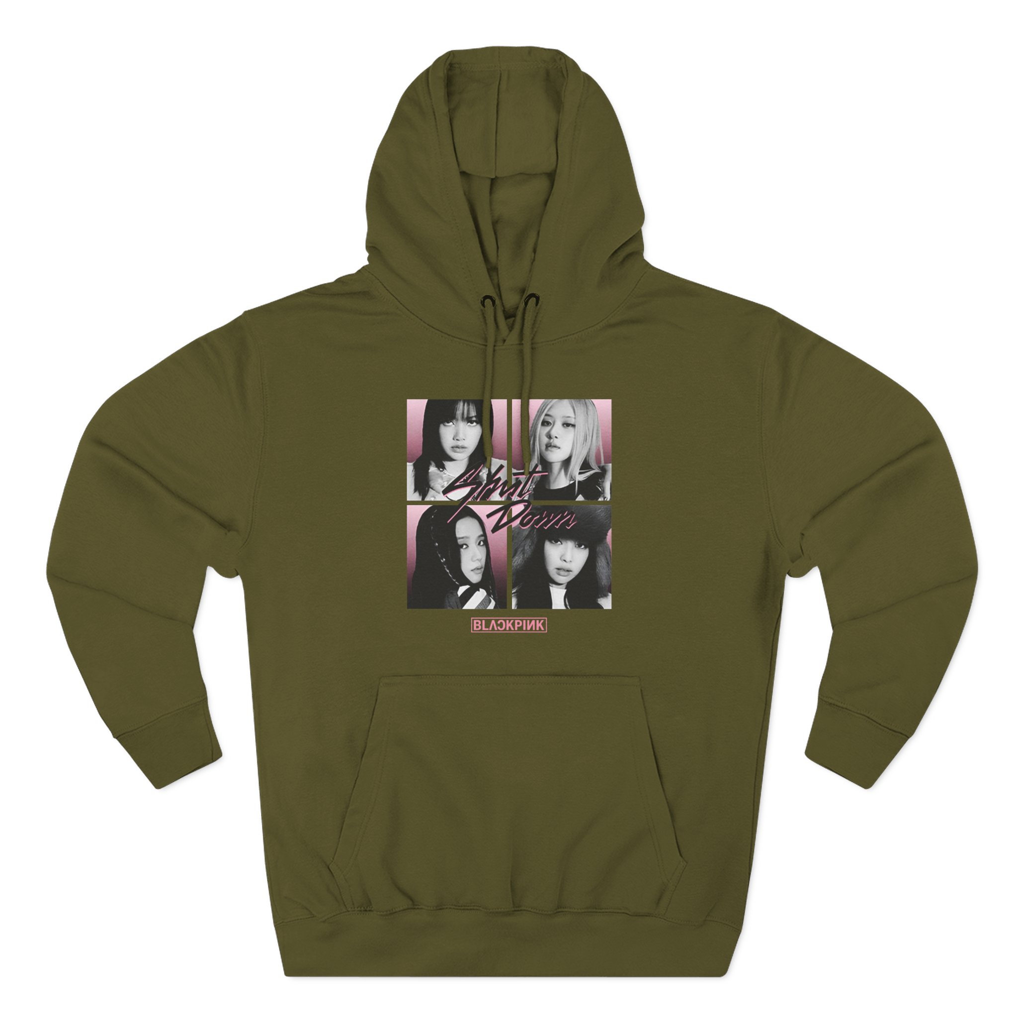 B Shut Down Three-Panel Fleece Hoodie