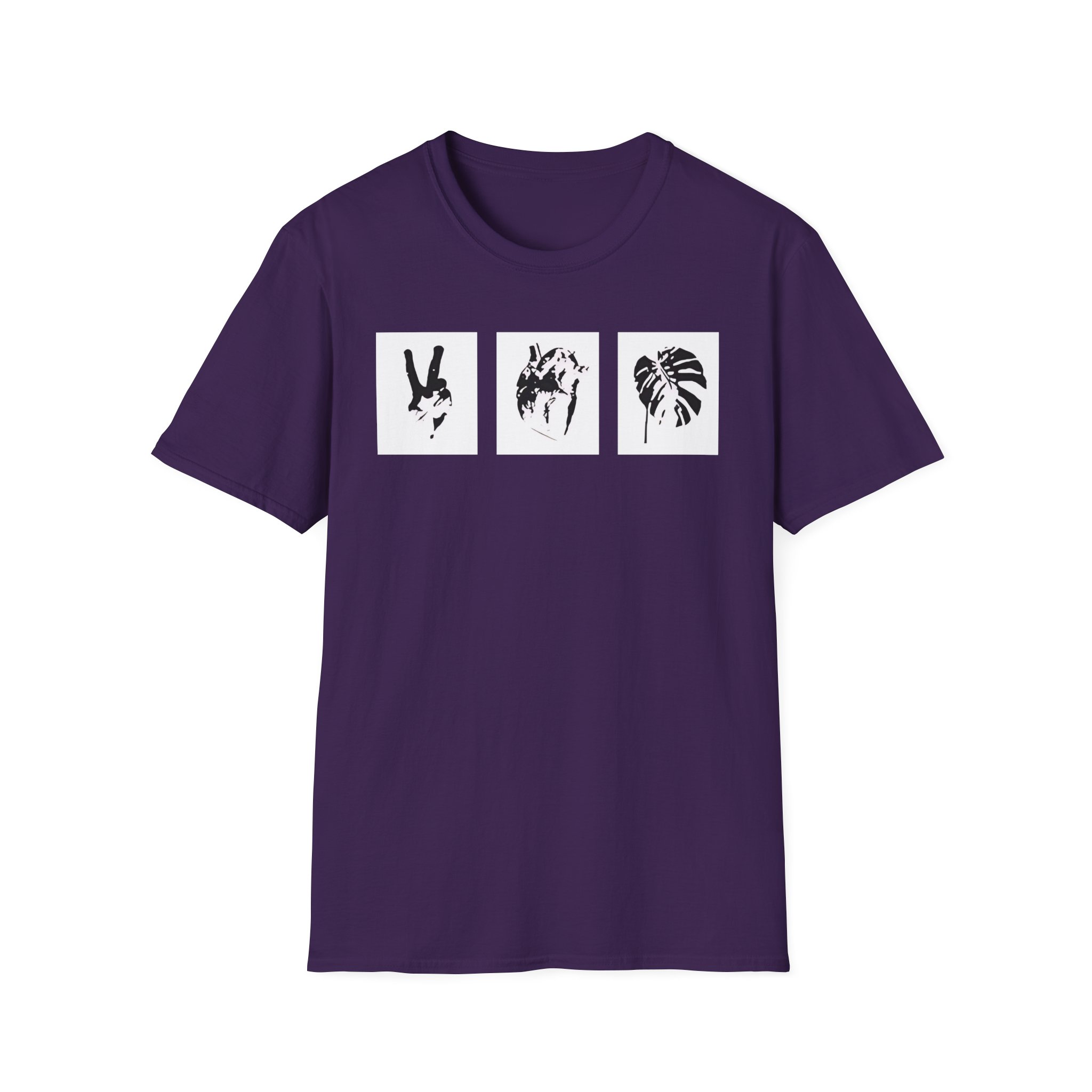 Mumbo Jumbo Peace, Love and Heavy Metal Unisex Softstyle T-Shirt