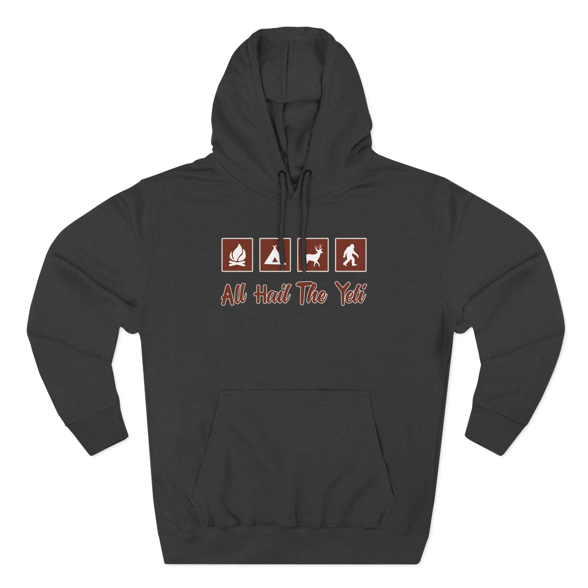 All Hail the Yeti Three-Panel Fleece Hoodie
