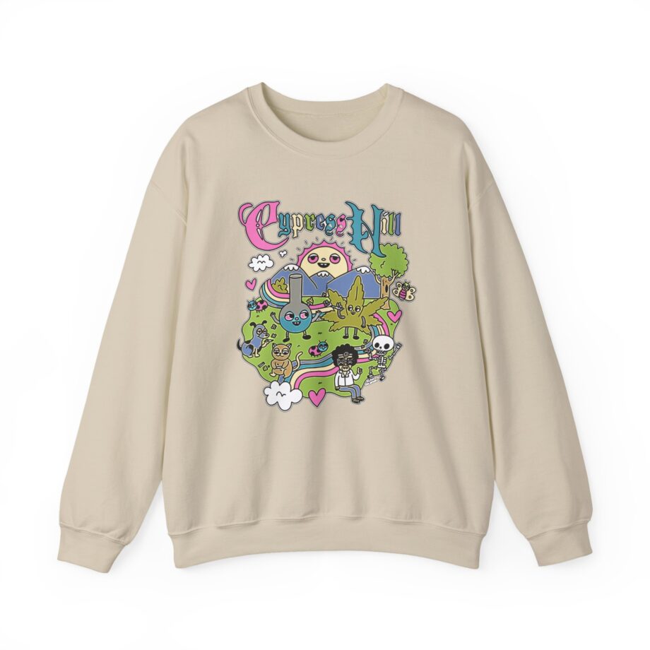Cypress Hill Happy Time by Sean Solomon Unisex Heavy Blend™ Crewneck Sweatshirt