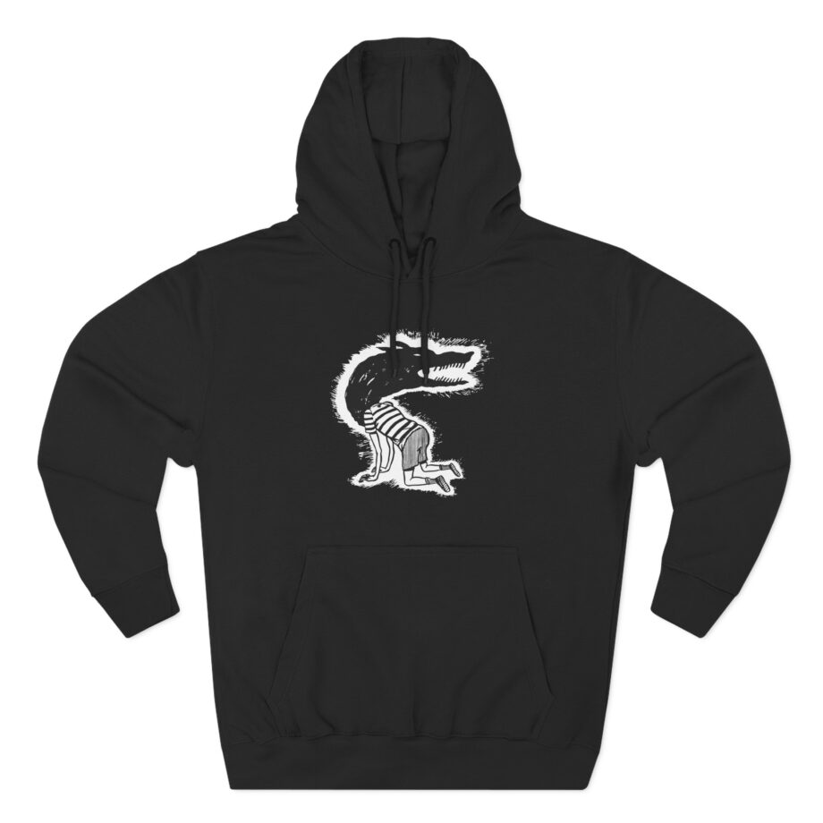 Fireworks Wolf Kid Three-Panel Fleece Hoodie