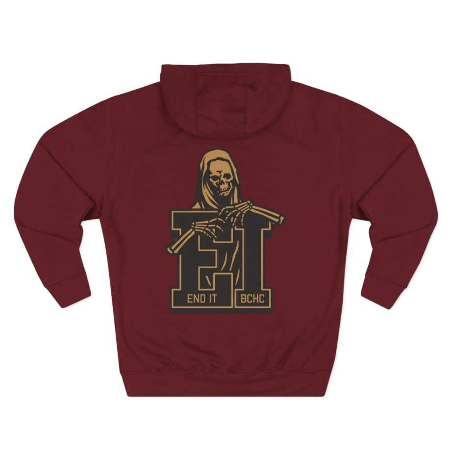 End It Bchc Reaper Emblem Three-Panel Fleece Hoodie