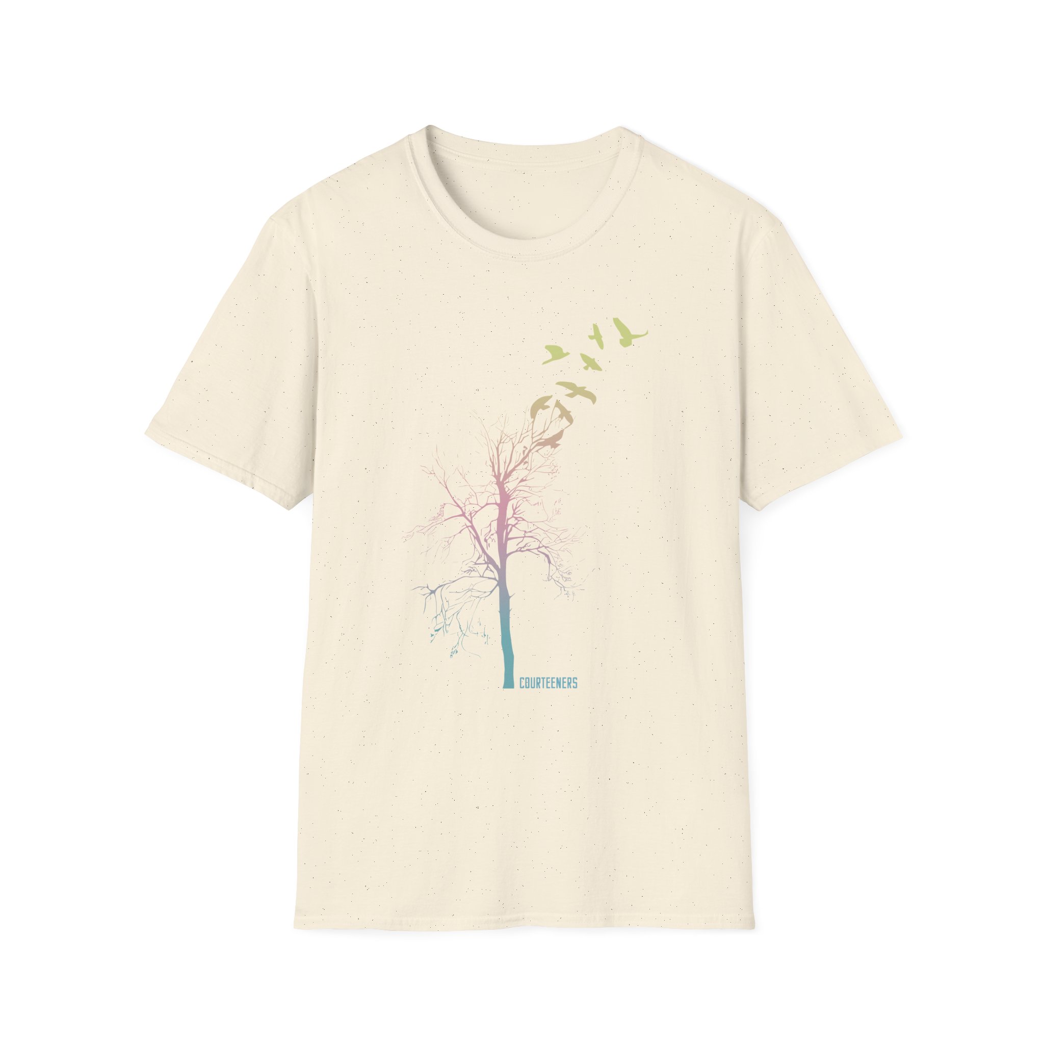Courteeners Pastel Ombre Tree Unisex Softstyle T-Shirt