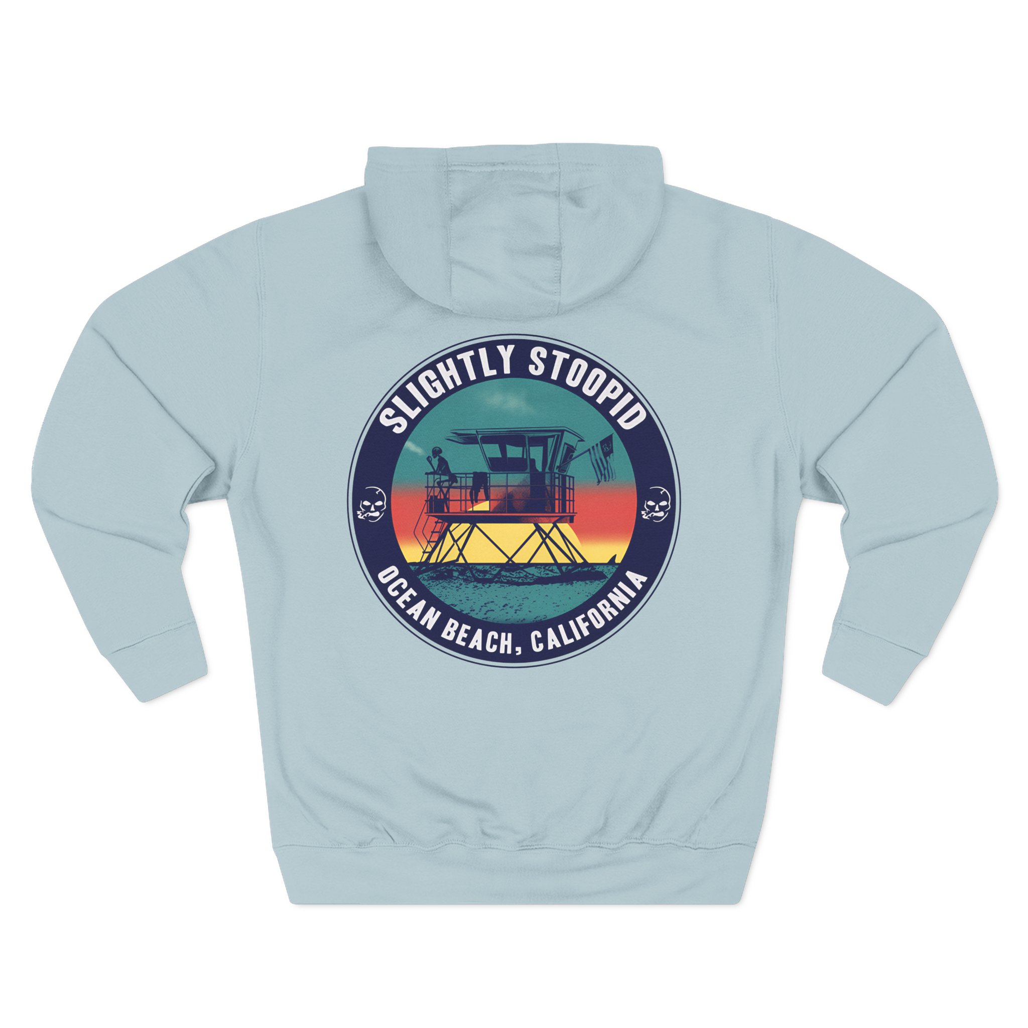 Slightly Stoopid Lifeguard Raglan Three-Panel Fleece Hoodie