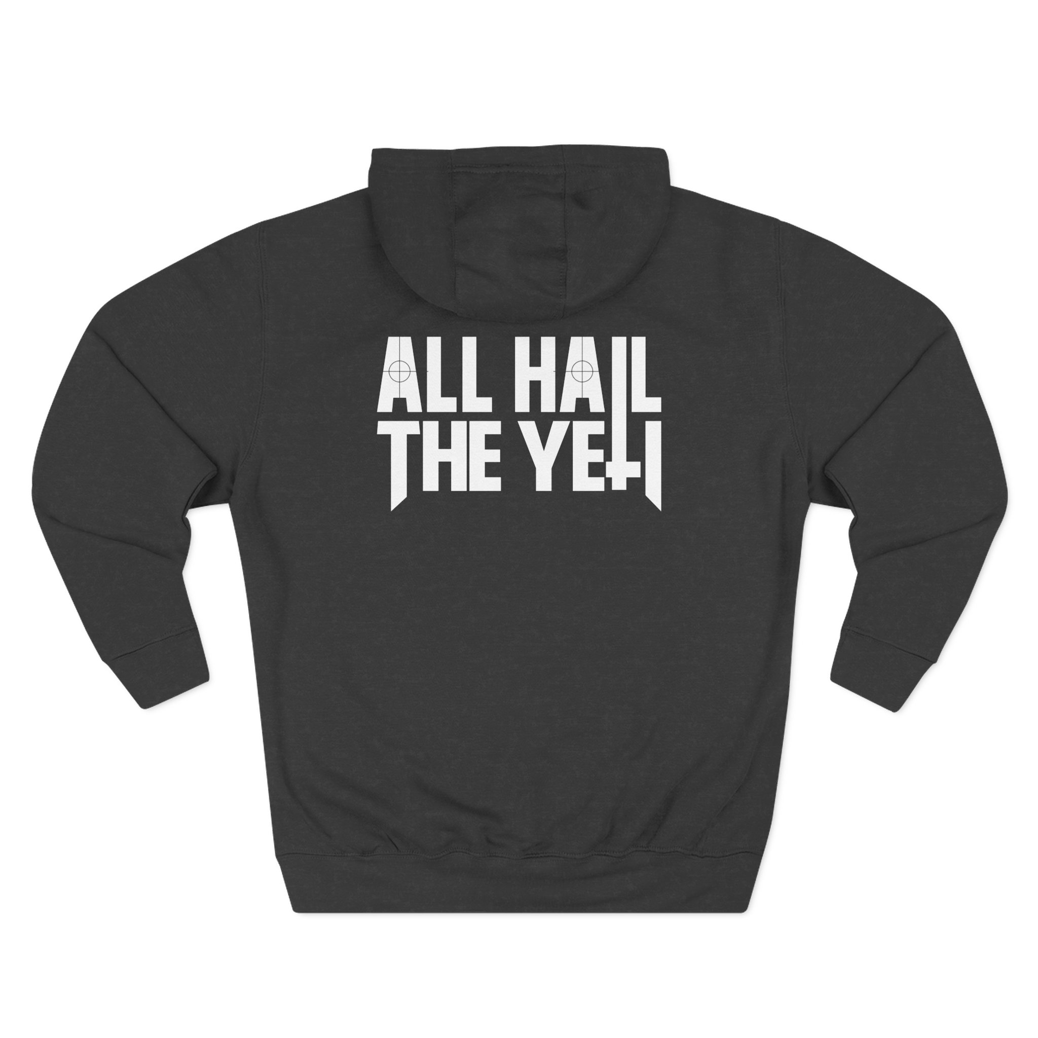 All Hail the Yeti Side Logo Three-Panel Fleece Hoodie