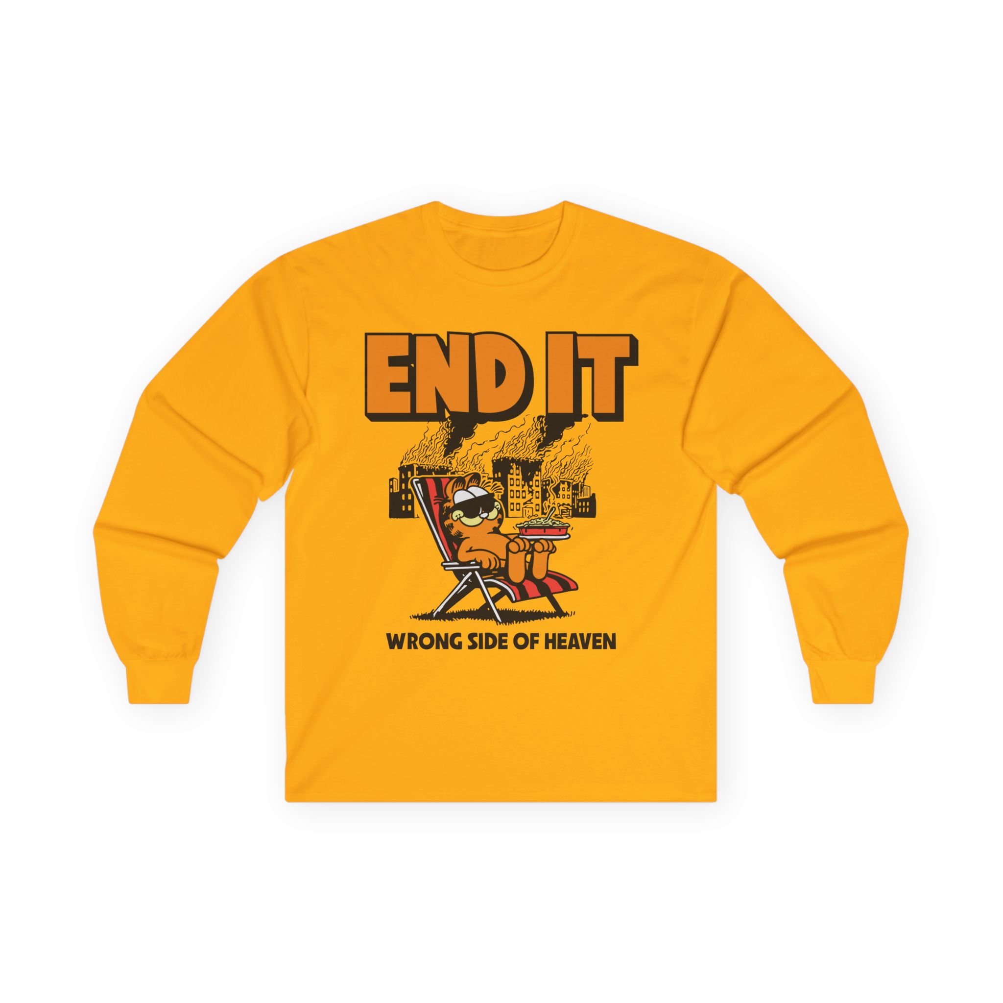 End It Garfield Unisex Ultra Cotton Long Sleeve Tee