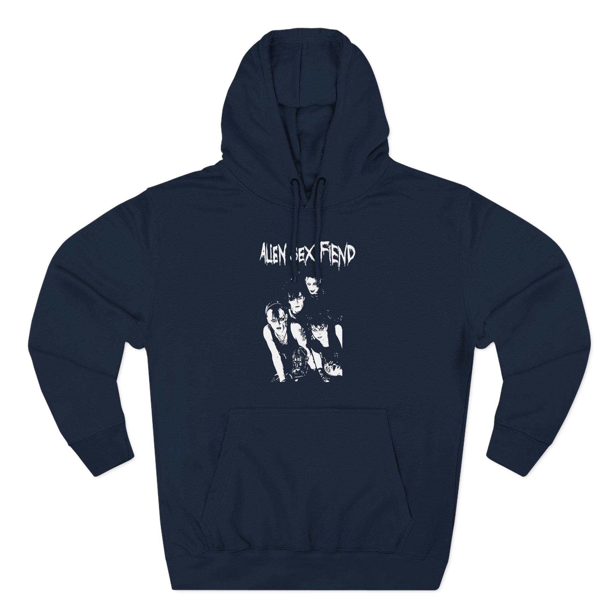 Alien Sex Fiend Band Photo Three-Panel Fleece Hoodie