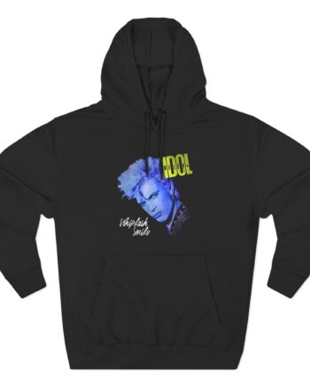 Billy Idol Whiplash Smile Album Three-Panel Fleece Hoodie