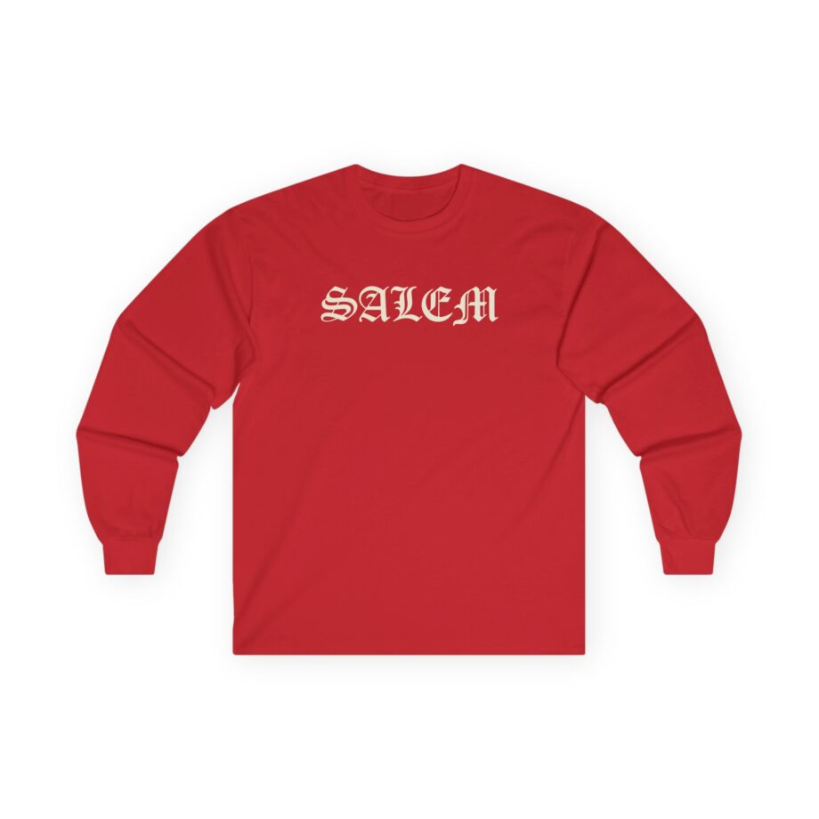 Salem Old English Unisex Ultra Cotton Long Sleeve Tee