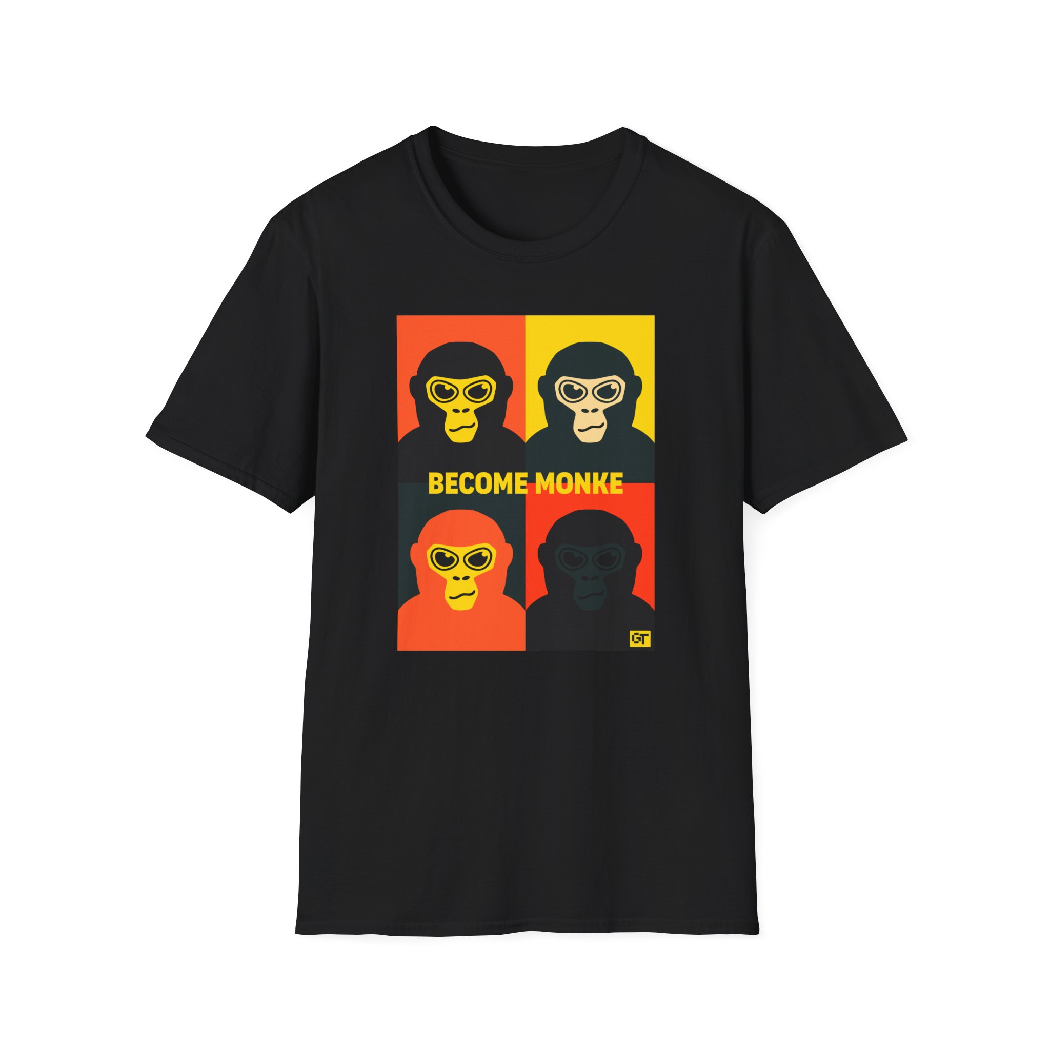Gorilla Tag Become Monke Unisex Softstyle T-Shirt