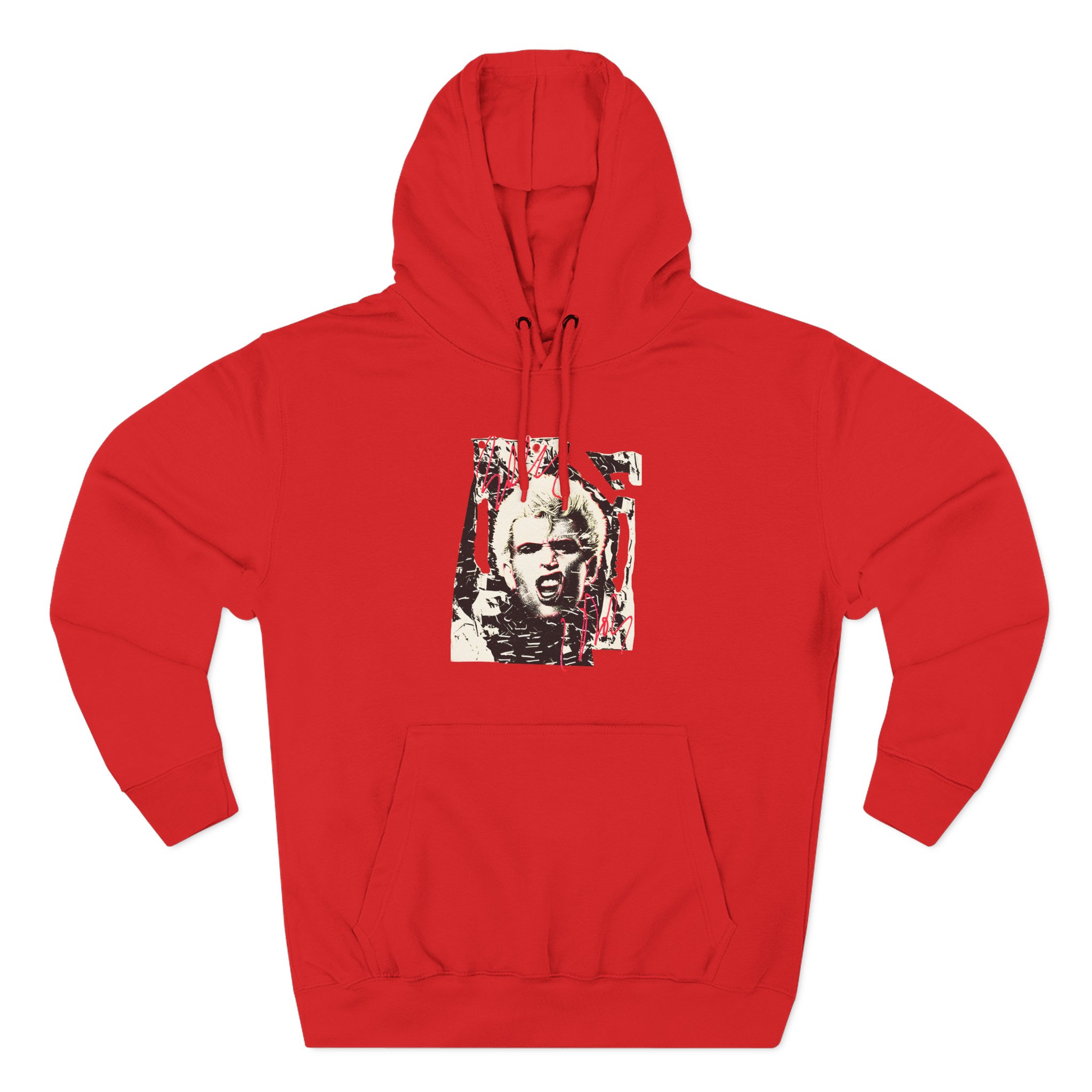 Billy Idol Shattered Photo Three-Panel Fleece Hoodie