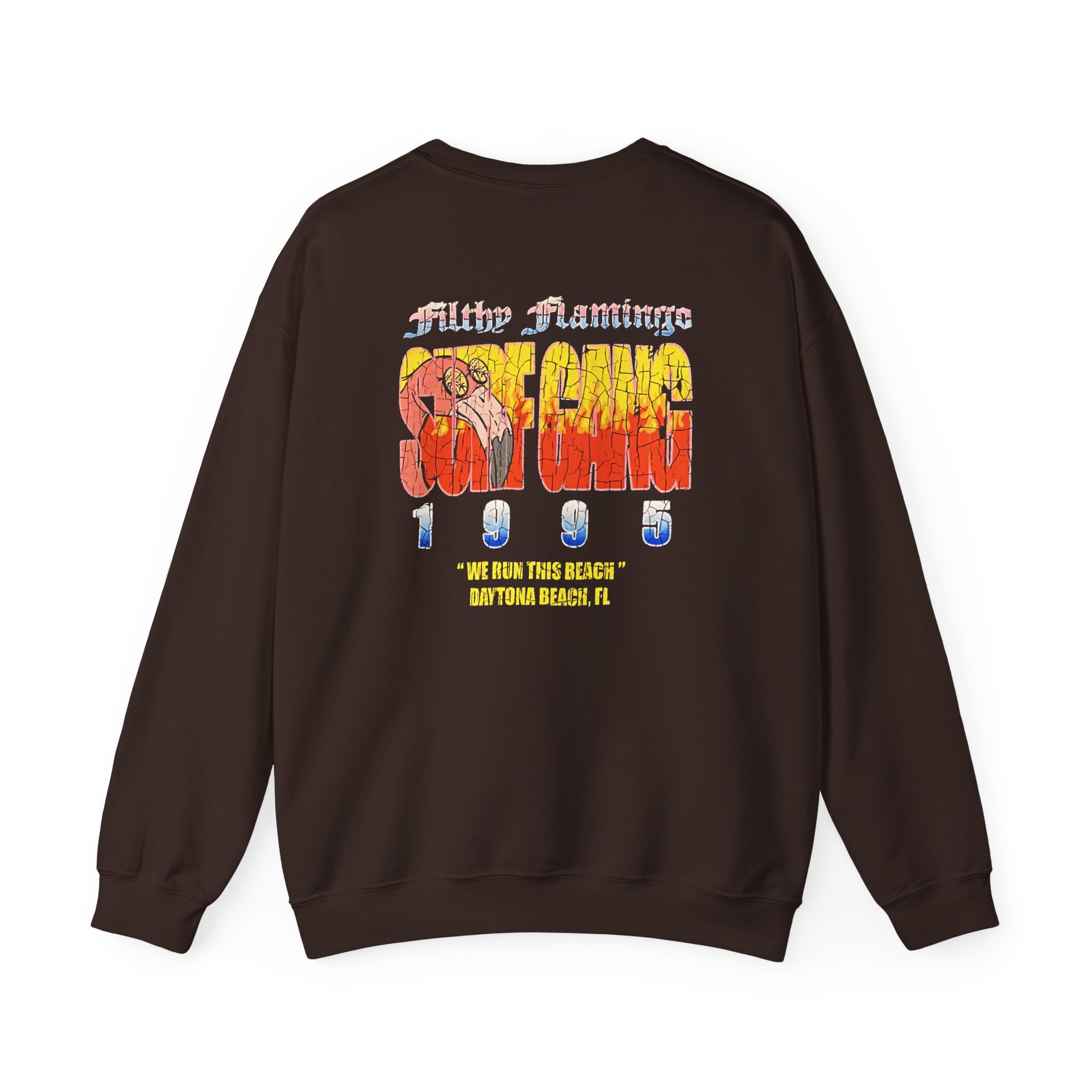 Surf Gang Filthy Flamingo Unisex Heavy Blendâ„¢ Crewneck Sweatshirt