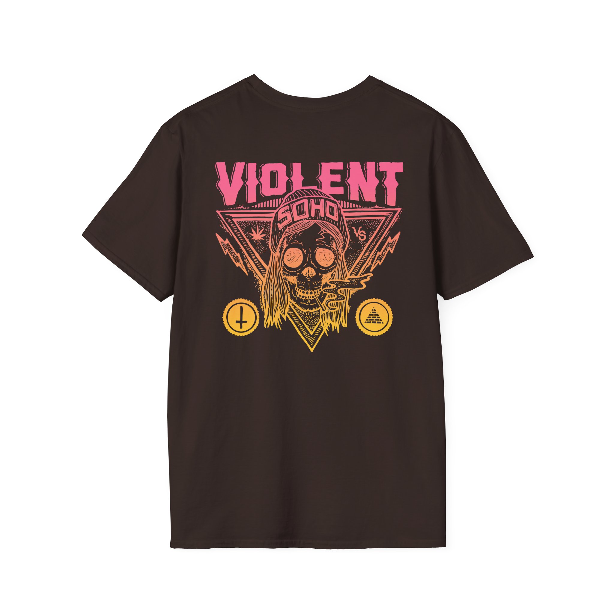 Violent Soho Blazin' Skull Gradient Unisex Softstyle T-Shirt