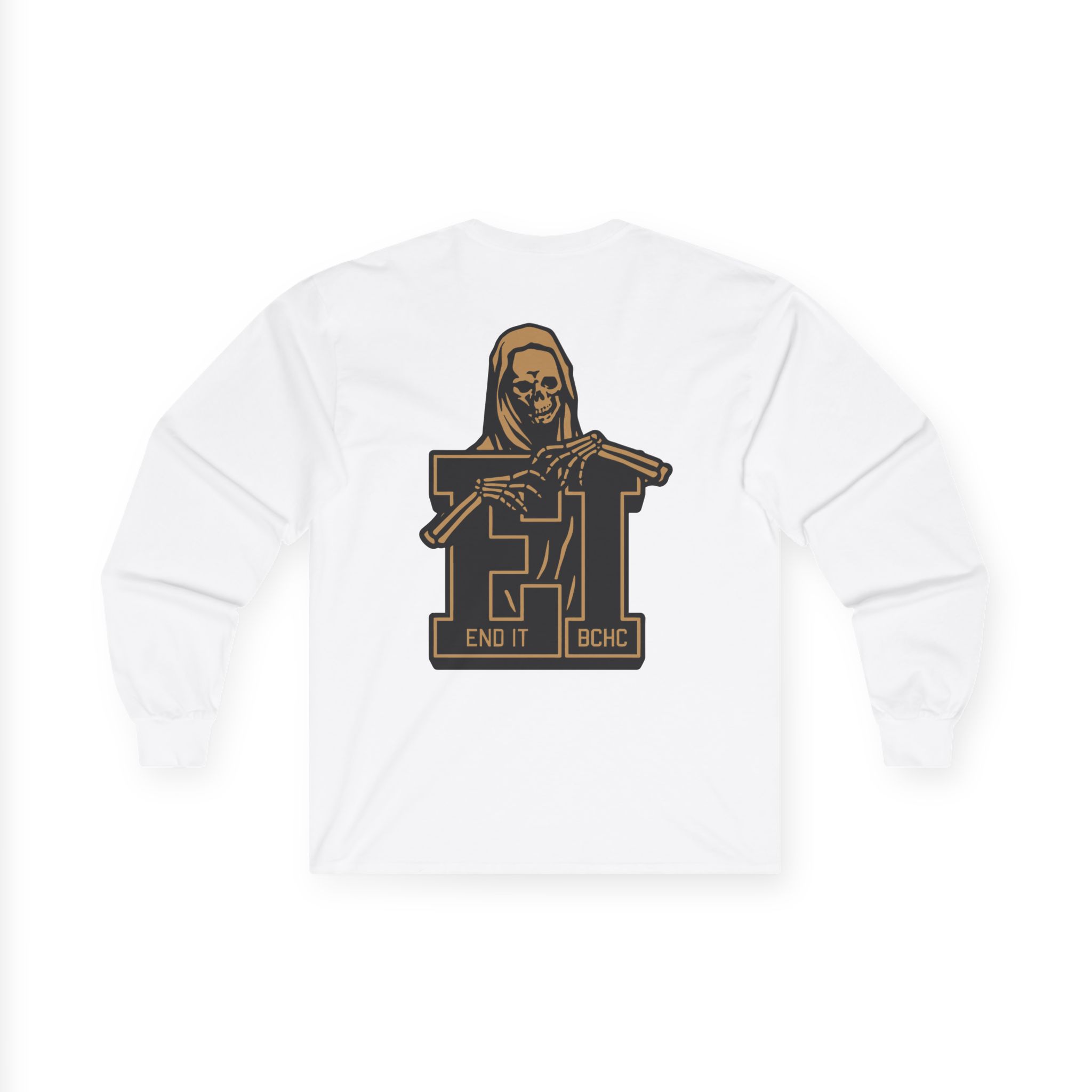 End It Bchc Reaper Emblem Unisex Ultra Cotton Long Sleeve Tee