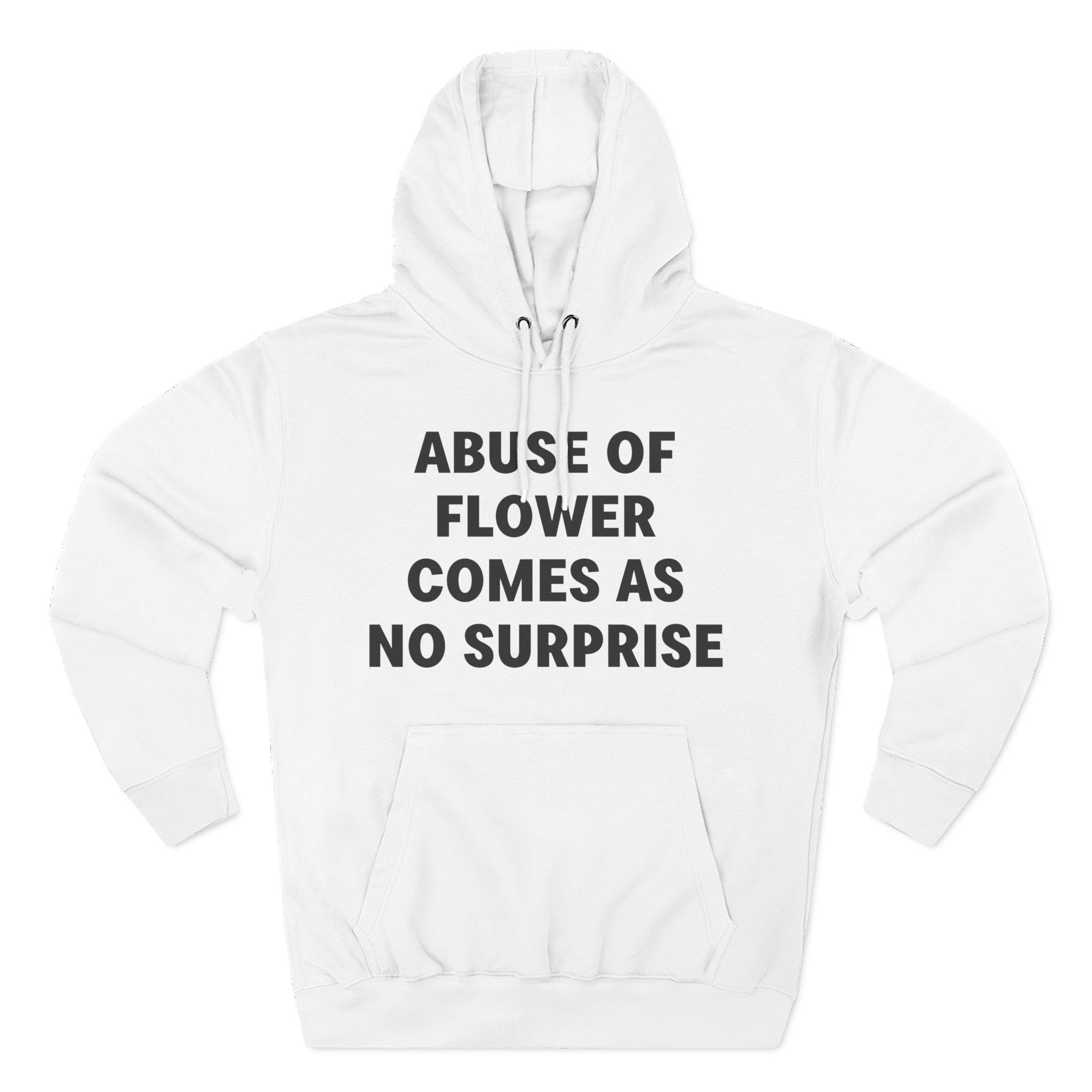 Jenny Holzer Abuse of Flower Comes as No Surprise Three-Panel Fleece Hoodie
