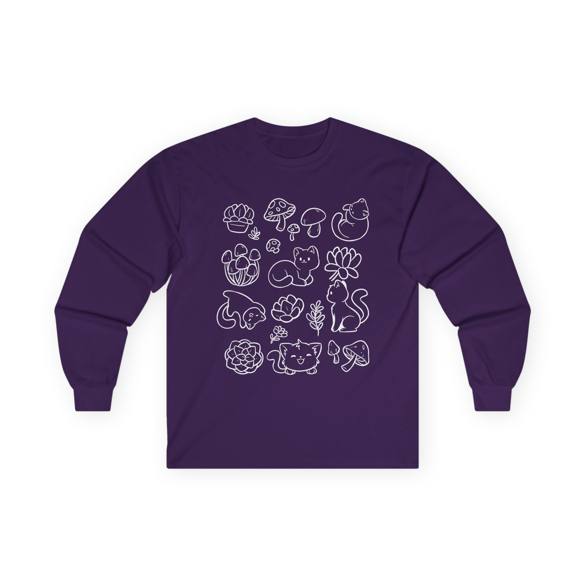 Shubble Plants And Cats Unisex Ultra Cotton Long Sleeve Tee
