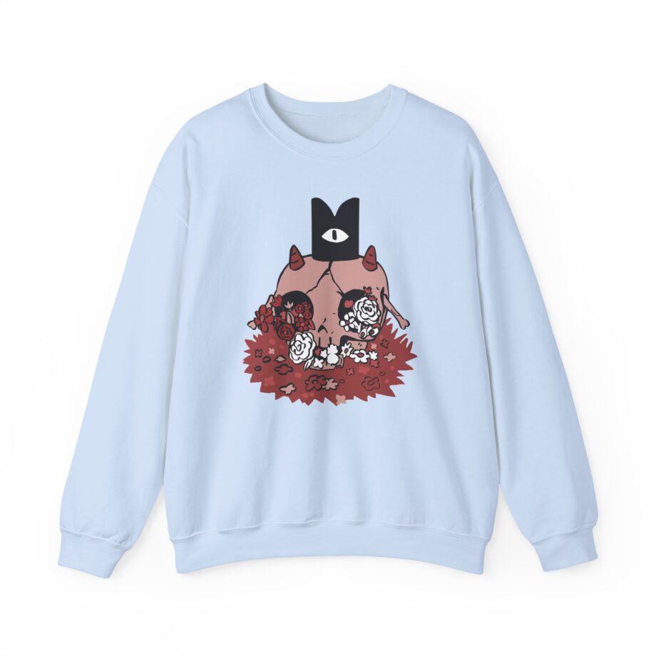 Cult of the Lamb Floral Skull Unisex Heavy Blend™ Crewneck Sweatshirt
