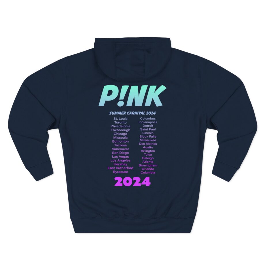 Pink Burst 2024 Tour Three-Panel Fleece Hoodie