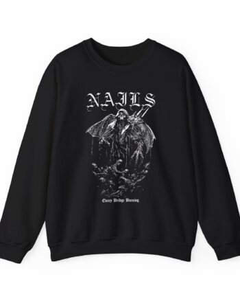 Nails Every Bridge Burning Unisex Heavy Blend™ Crewneck Sweatshirt