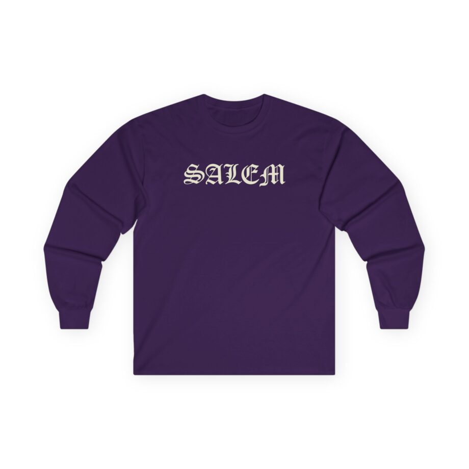 Salem Old English Unisex Ultra Cotton Long Sleeve Tee