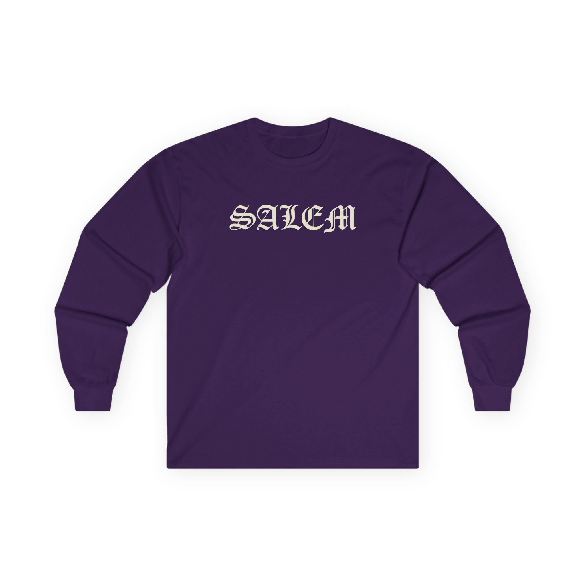 Salem Old English Unisex Ultra Cotton Long Sleeve Tee