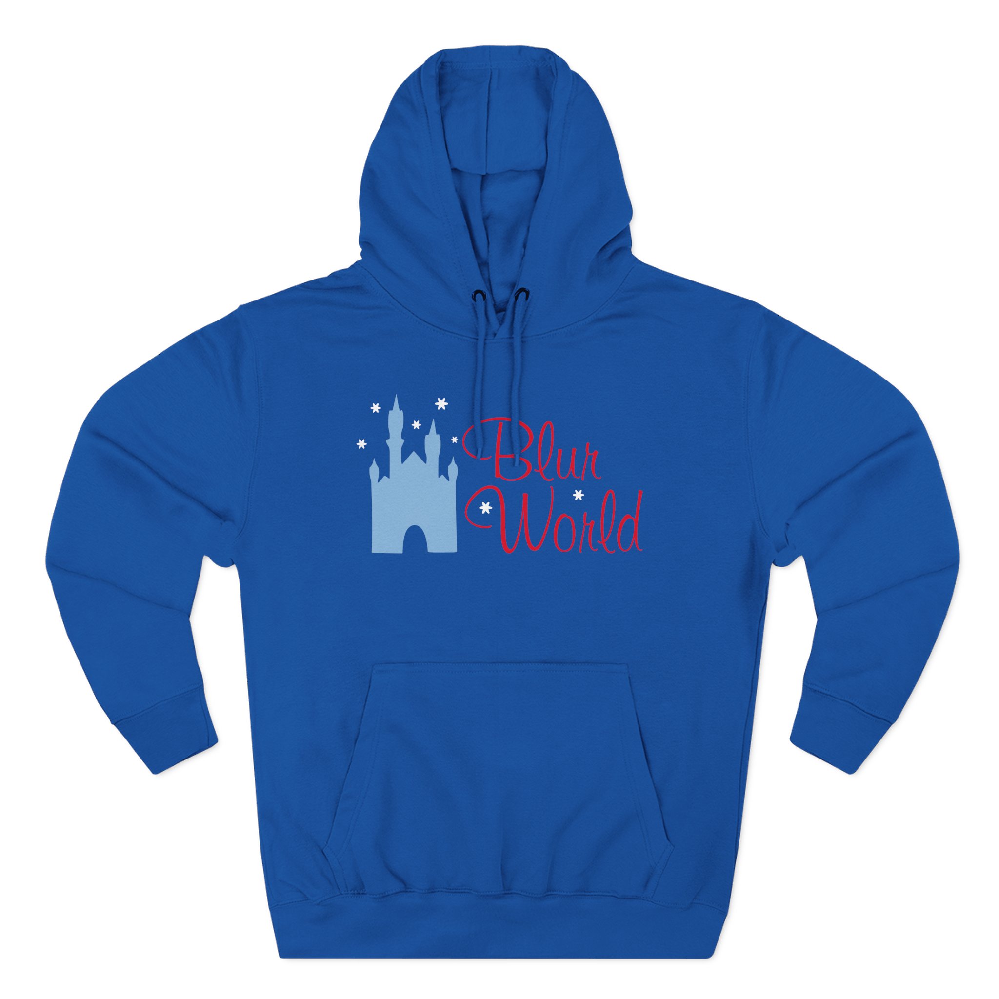 Blur Three-Panel Fleece Hoodie