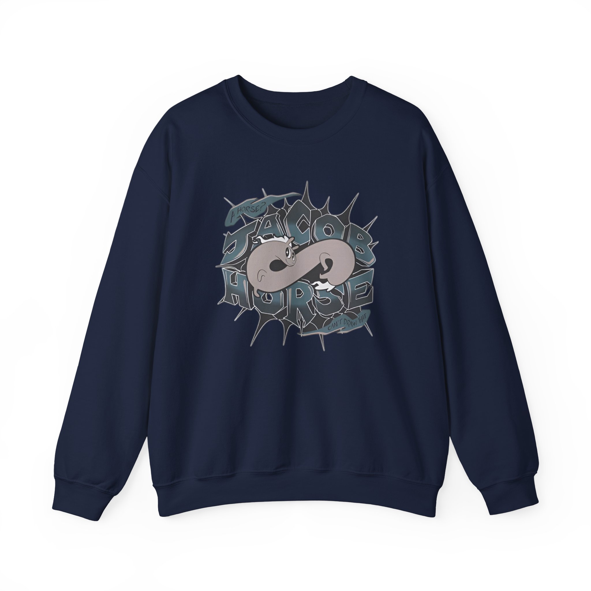 Drawfee Jacob Horse Unisex Heavy Blendâ„¢ Crewneck Sweatshirt