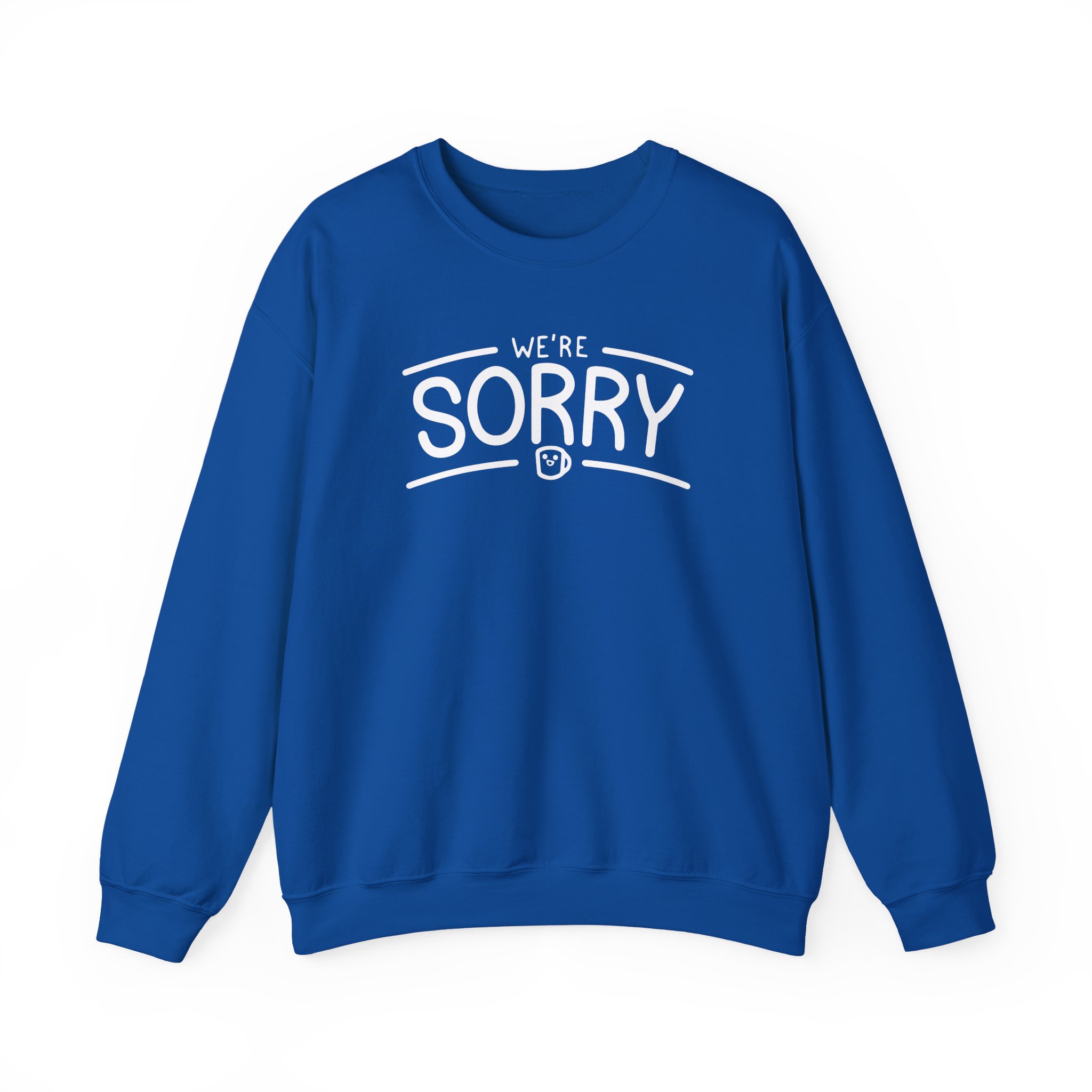 Drawfee We're Sorry Unisex Heavy Blendâ„¢ Crewneck Sweatshirt