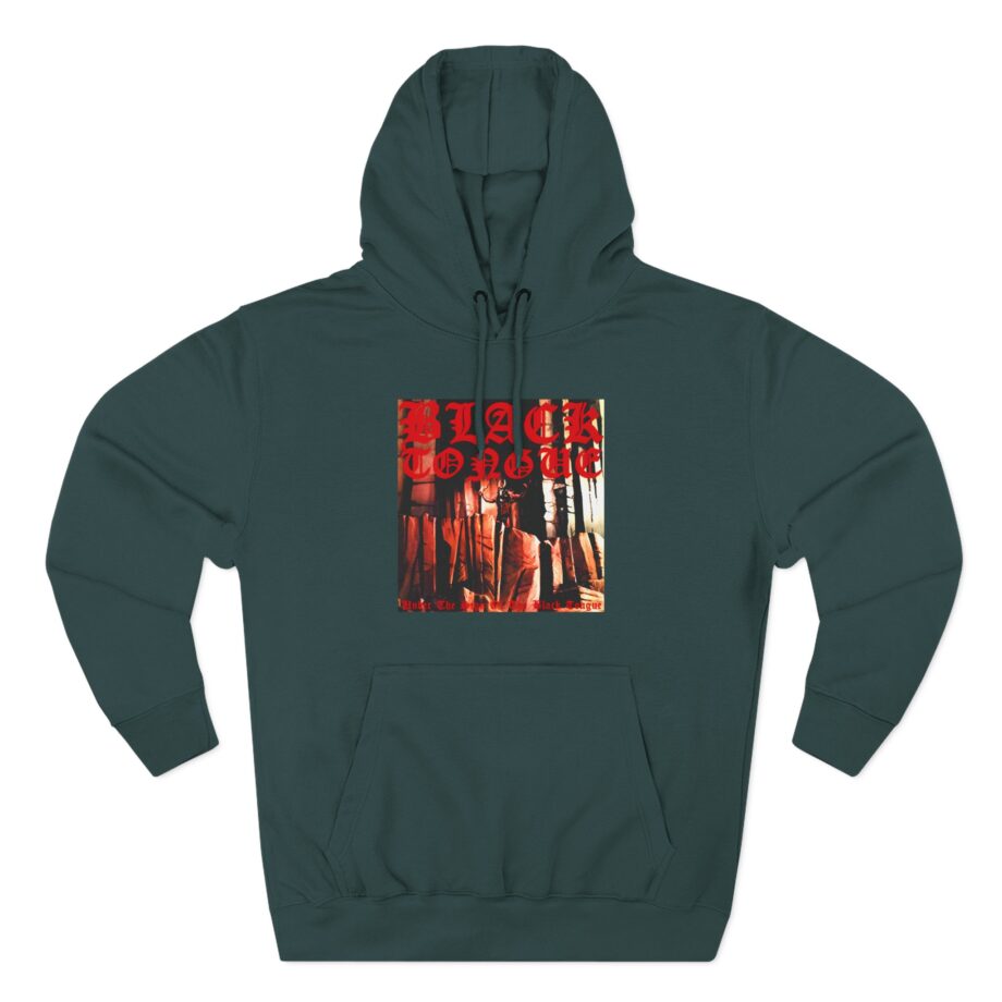 Black Tongue Bathory Rip Three-Panel Fleece Hoodie