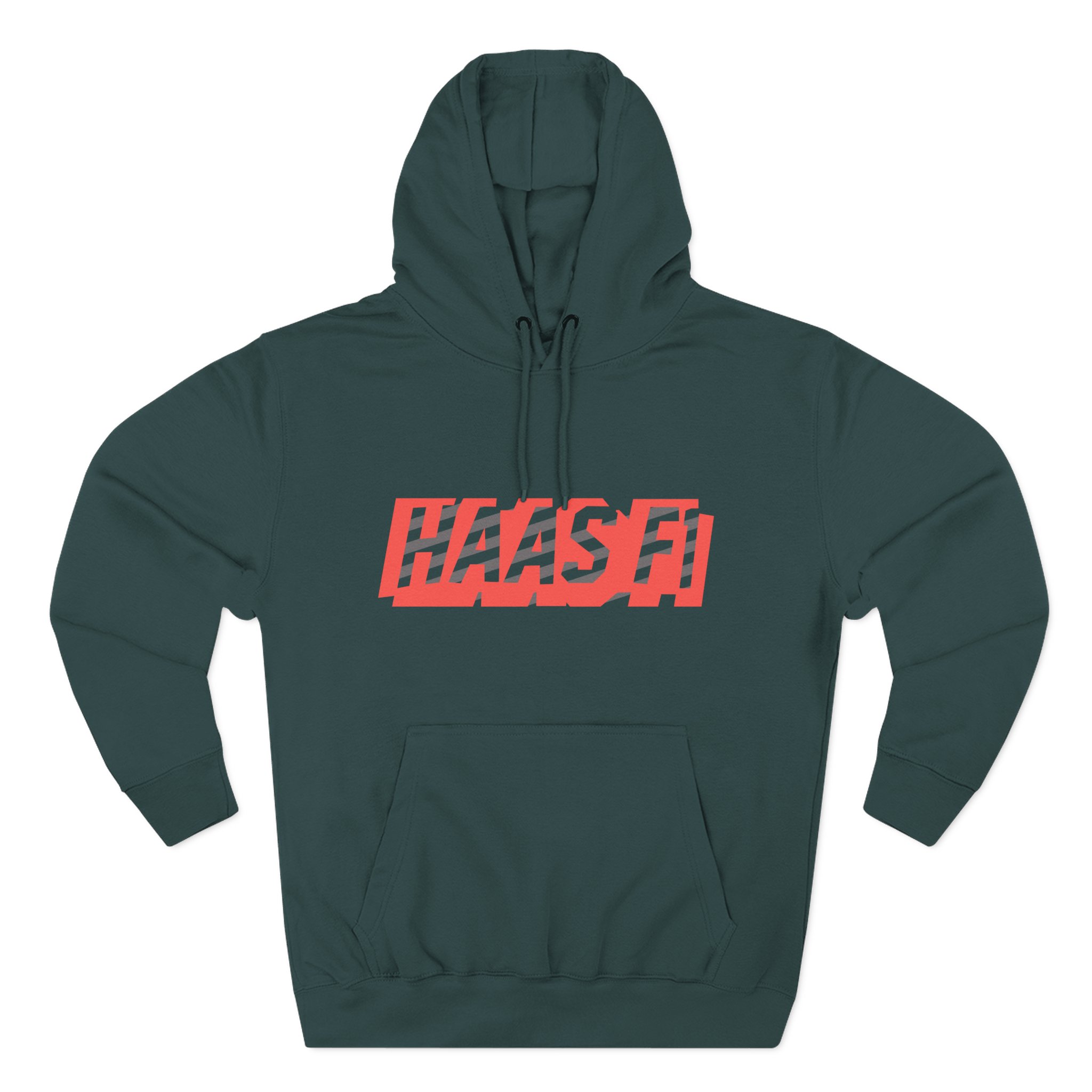 Haas F1 Three-Panel Fleece Hoodie