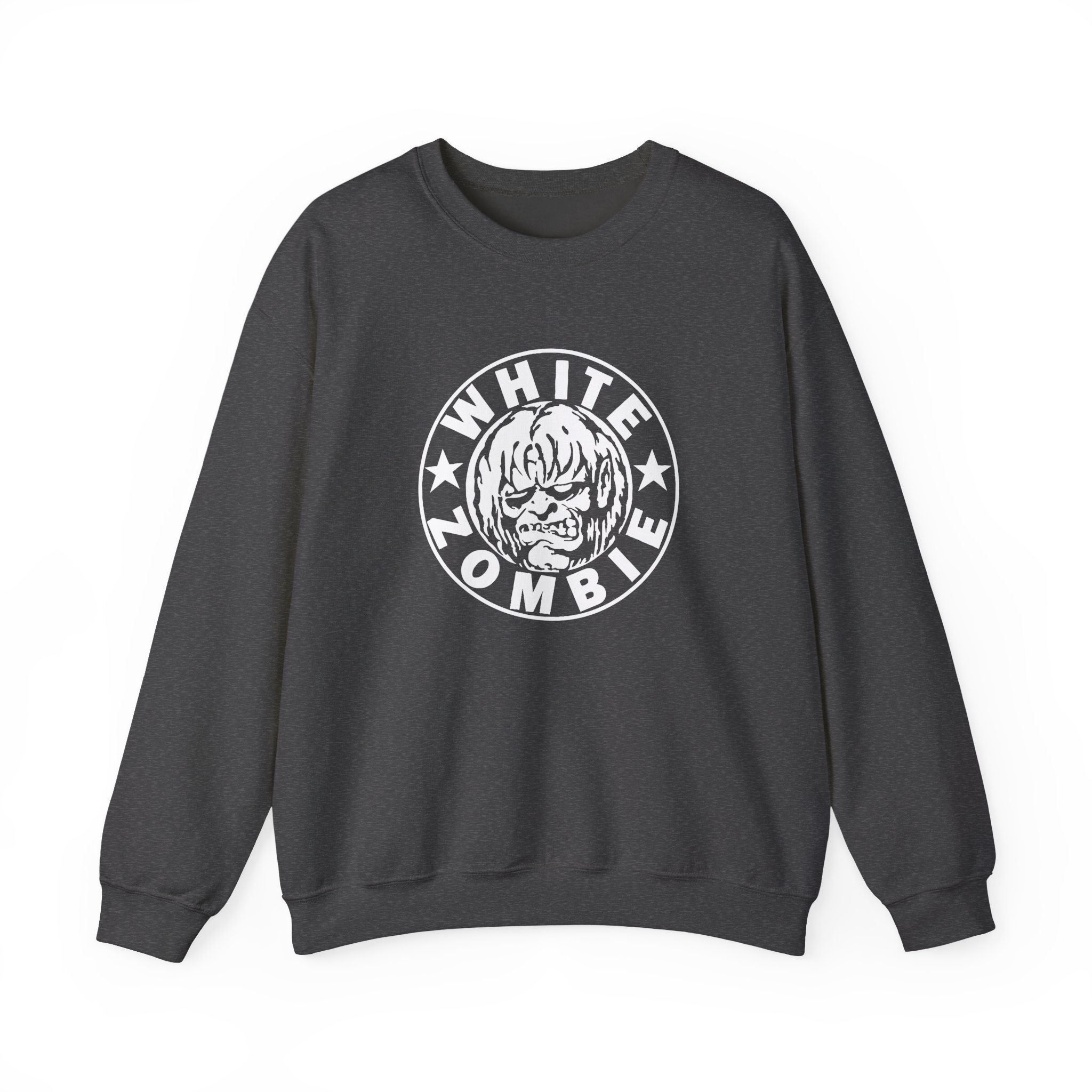 White Zombie Circle Logo Unisex Heavy Blendâ„¢ Crewneck Sweatshirt
