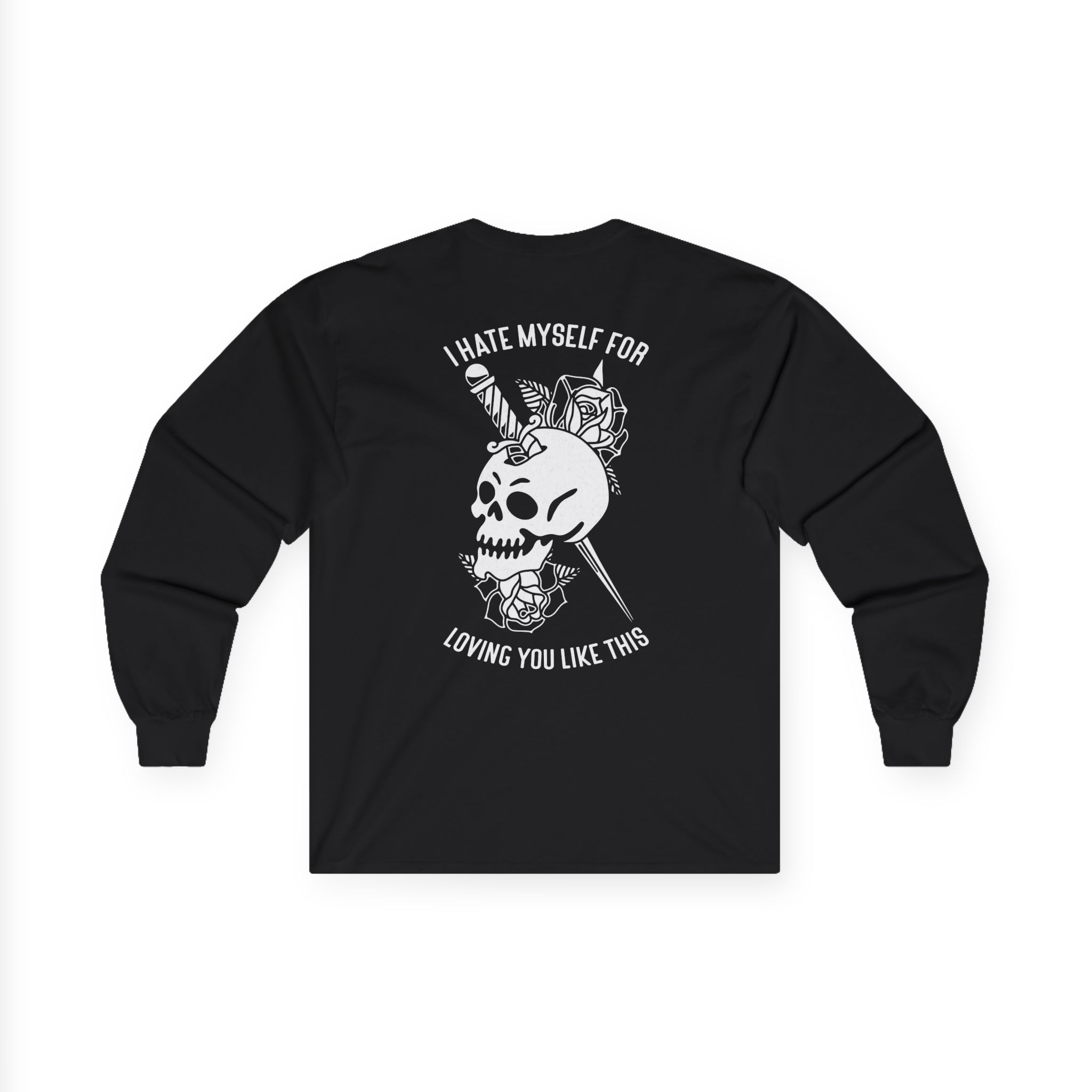 Bayside Dagger Skull Unisex Ultra Cotton Long Sleeve Tee