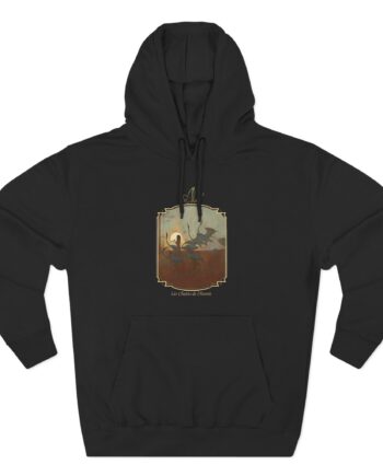 Alcest Les Chants De L'aurore North American Tour 2025 Three-Panel Fleece Hoodie