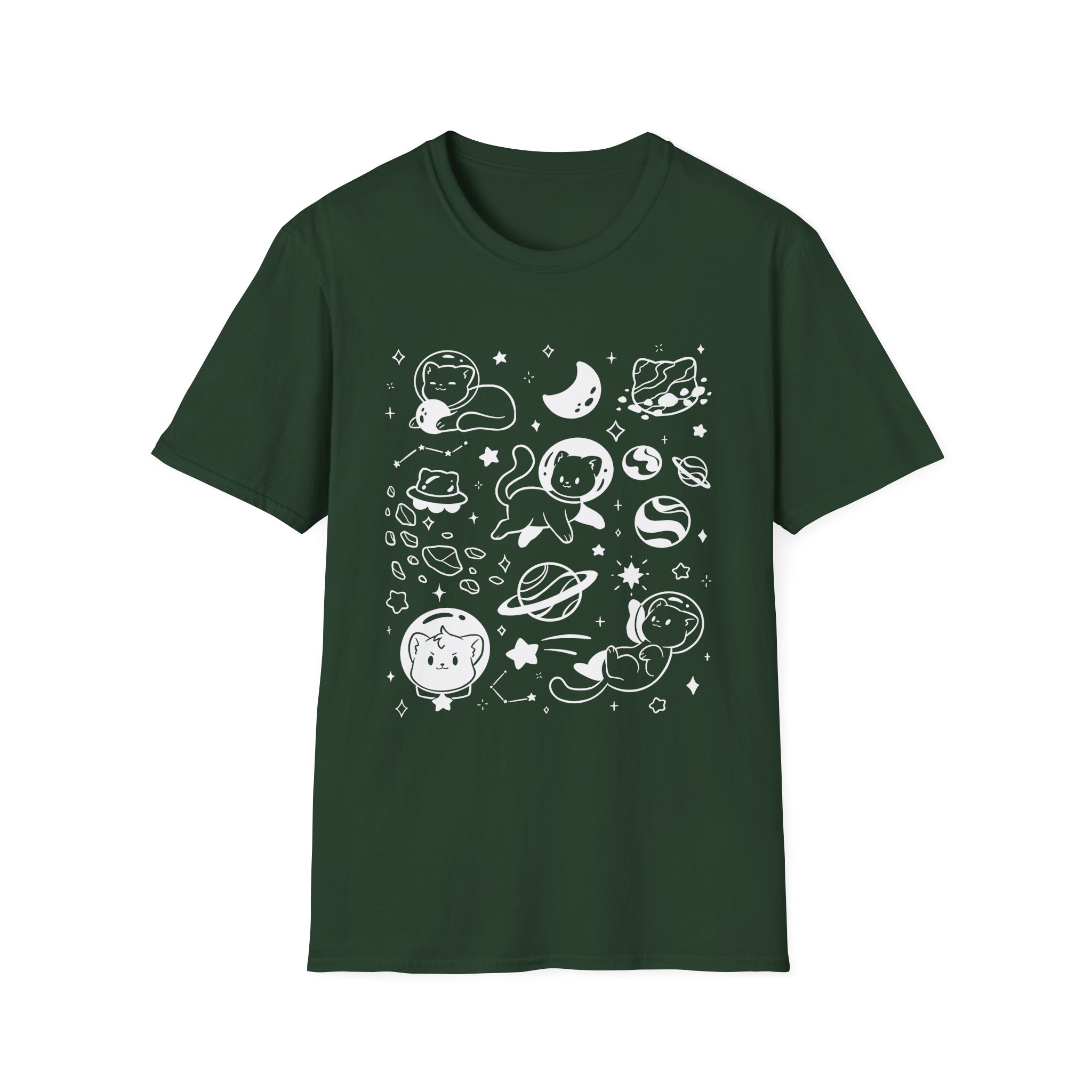Shubble Space Cats Unisex Softstyle T-Shirt