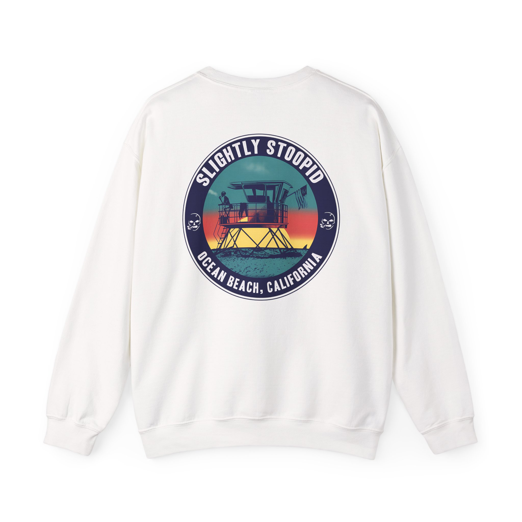 Slightly Stoopid Lifeguard Raglan Unisex Heavy Blendâ„¢ Crewneck Sweatshirt
